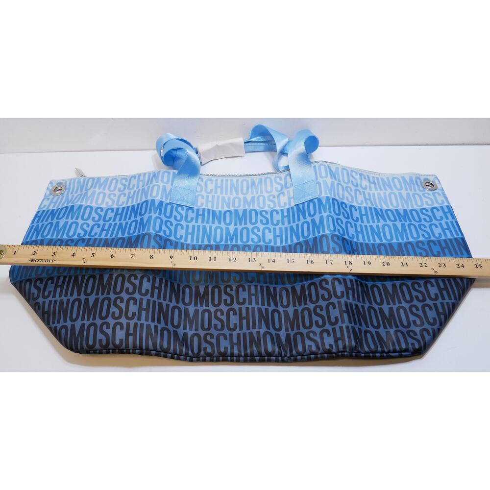 New Large Moschino Fragrances Set Blue Weekend Travel Gym Tote Cosmetics Pouch - Picture 6 of 15